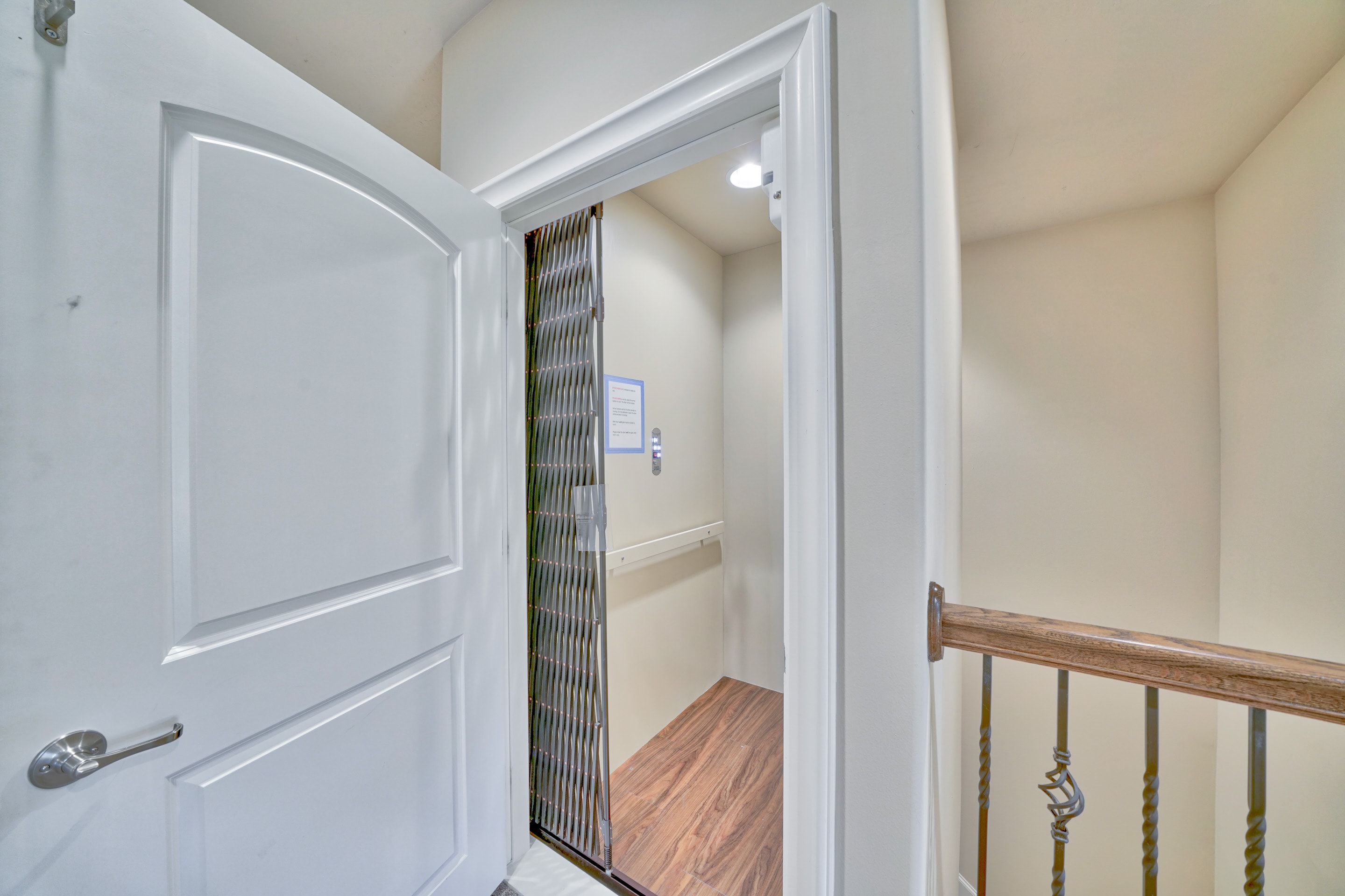 Elevator entrance at Magnolia Manor Retreat